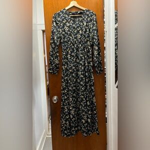 Floral Black Maxi Dress